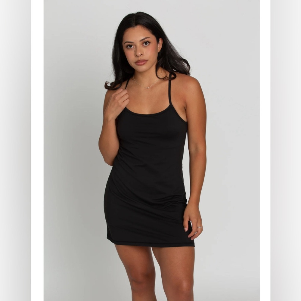 Gold Hinge XS Black Active Dress